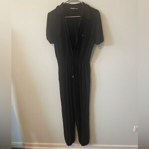 Casual Black Jumpsuit